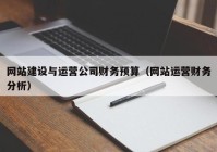 网站建设与运营公司财务预算（网站运营财务分析）